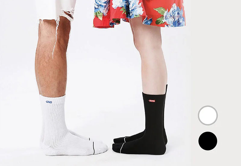 經典素色襪-白 厚襪款(4種尺寸)  